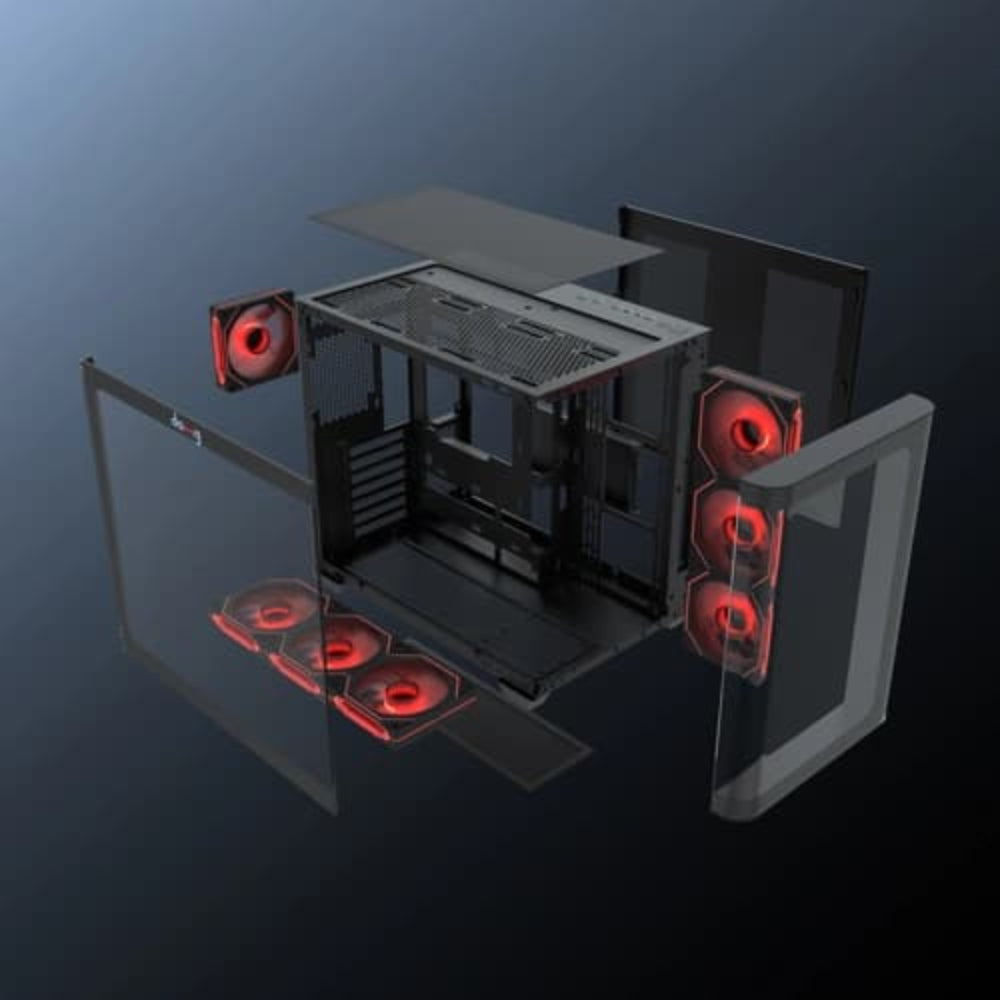 DAWG Y 820 ARGB ATX Mid Tower Cabinet (Black)