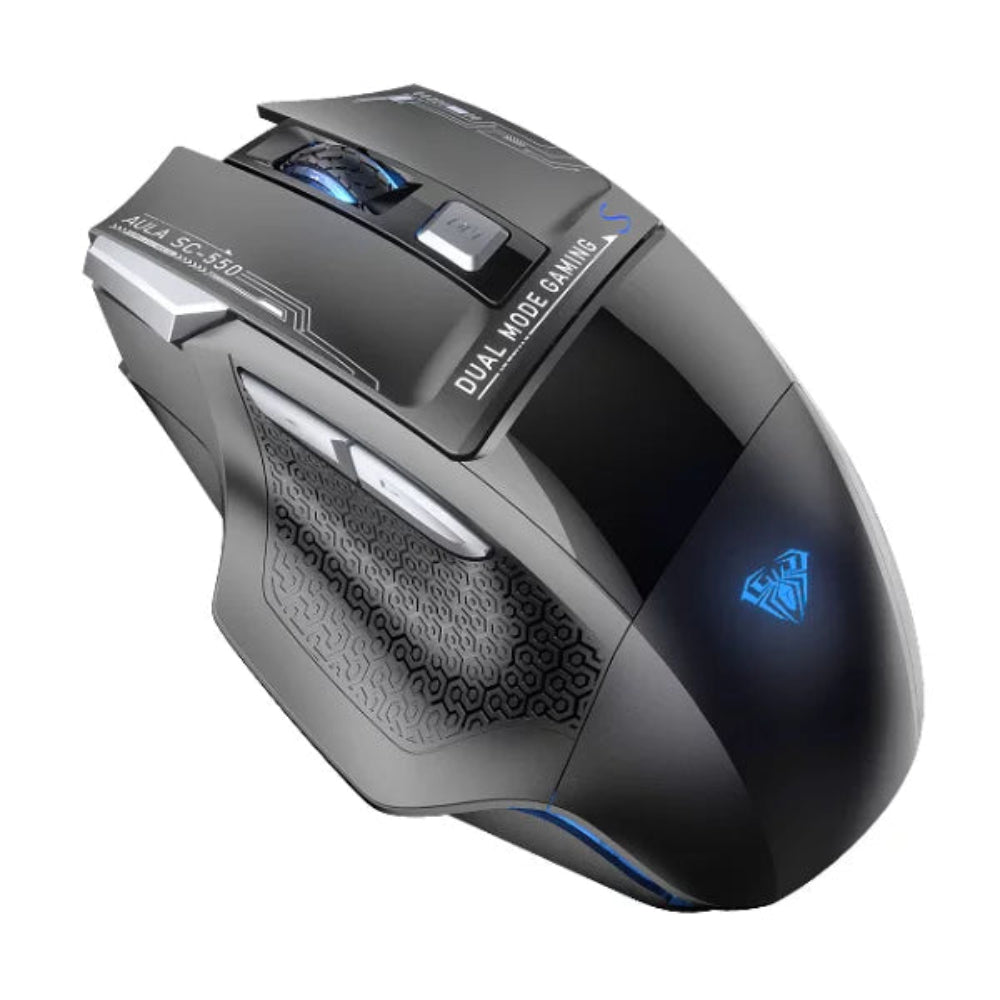AULA SC550 Wireless Ergonomic Gaming Mouse ( Black ) ( SC550 ) ( 4800DPI / 7 Macro Buttons )