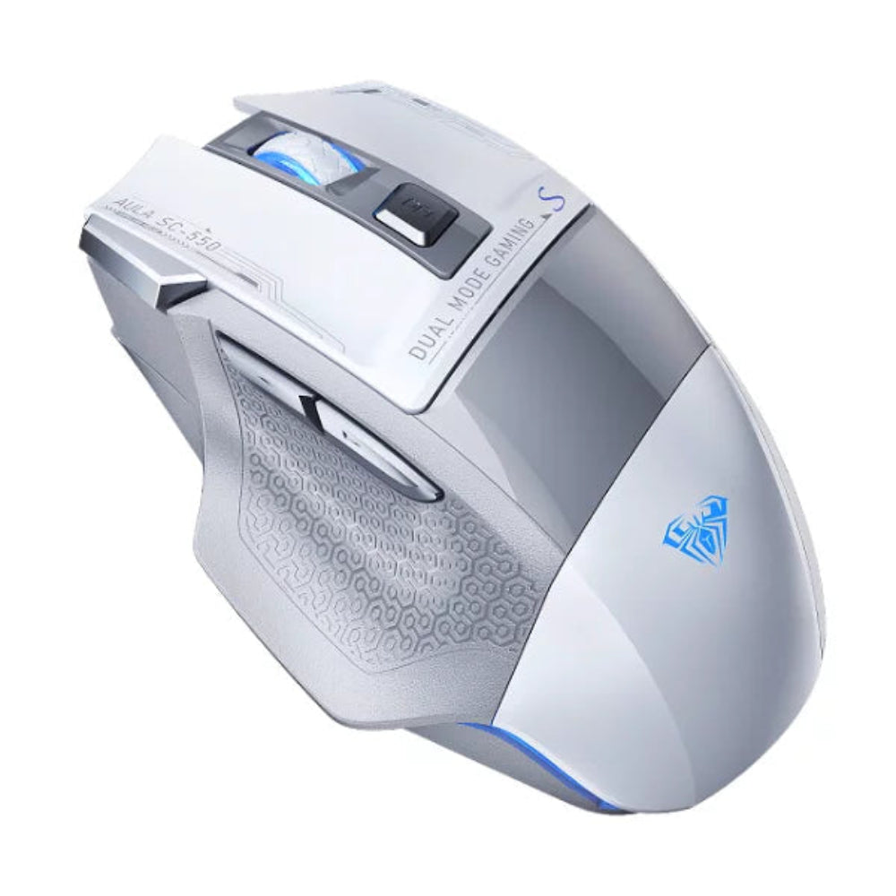 AULA SC550 Wireless Ergonomic Gaming Mouse ( Grey ) ( SC550 ) ( 4800DPI / 7 Macro Buttons )