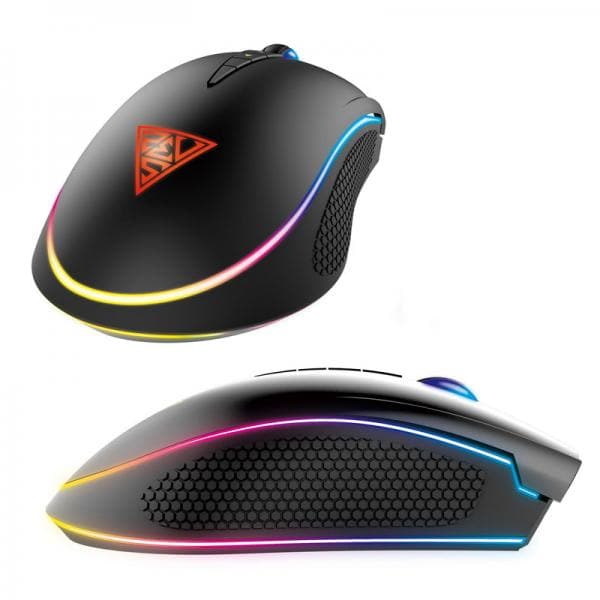 GAMDIAS Zeus P1 Wired Ergonomic RGB Gaming Mouse ( ZEUS-P1-RGB ) ( 12000DPI / 8 Macro Buttons ) ( Black )