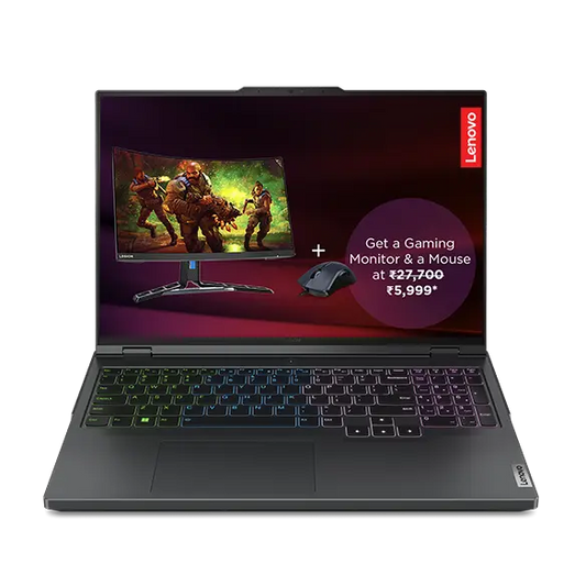LENOVO LEGION PRO 5 83DF003NIN [CI7-14650HX 14TH GEN/16GB/1TB SSD/WIN11 HOME+MSO/16.0 INCH/8GB-RTX4060 GRAPHICS /1 YEAR(S)/GREY]