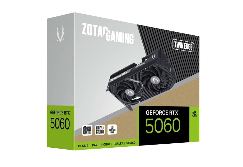ZOTAC GAMING GEFORCE 8GB RTX 5060 TWIN EDGE
