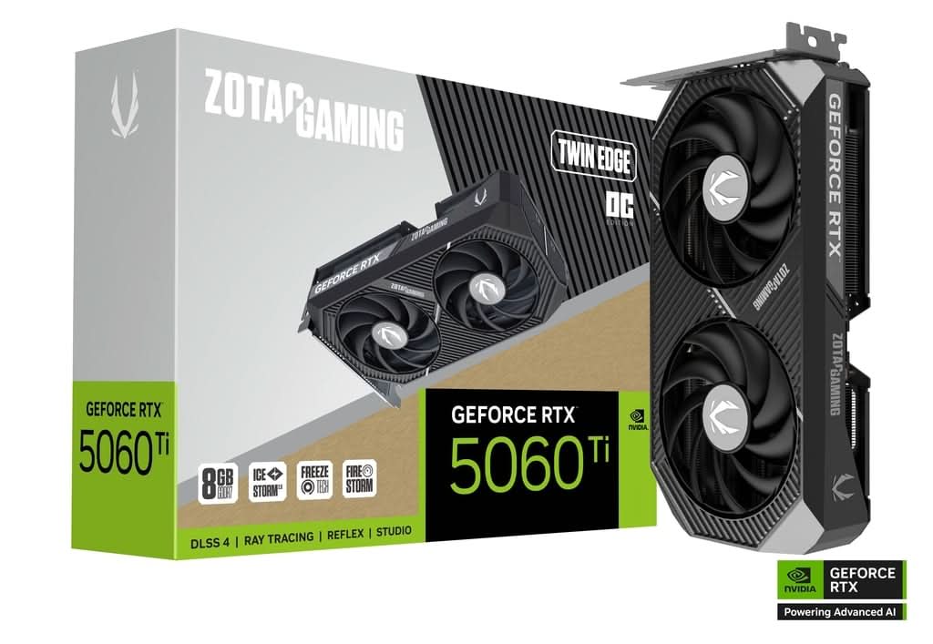 ZOTAC GAMING GEFORCE RTX 5060 TI 8GB TWIN EDGE OC