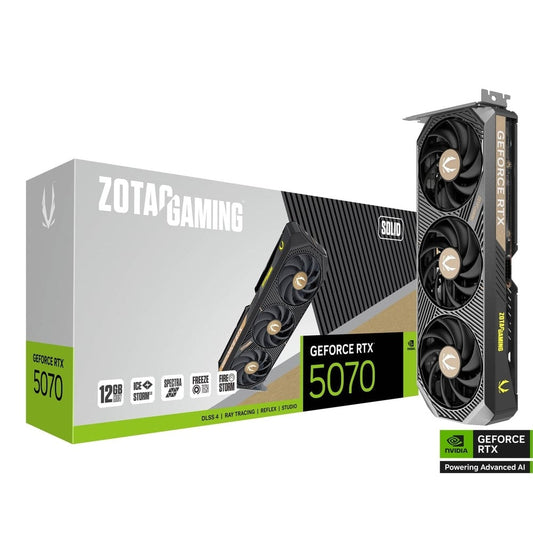 ZOTAC GAMING GeForce RTX 5070 Solid 12GB Nvidia Graphic Card