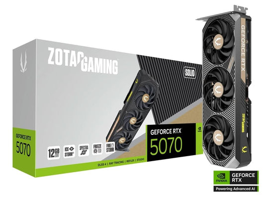 ZOTAC GAMING GeForce 12GB RTX 5070 SOLID