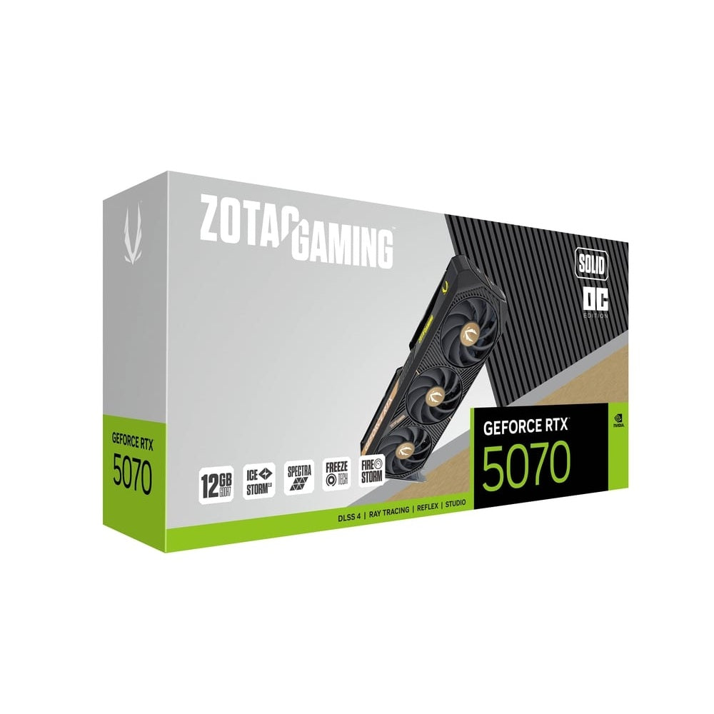 ZOTAC GAMING GeForce RTX 5070 Solid OC 12GB Nvidia Graphic Card