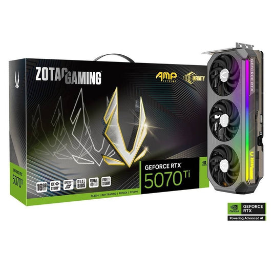 ZOTAC GAMING GeForce RTX 5070 Ti AMP Extreme Infinity 16GB Nvidia Graphic Card