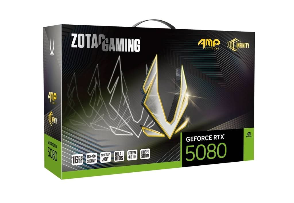 ZOTAC GAMING GEFORCE RTX 5080 AMP EXTREME INFINITY 16GB GDDR7