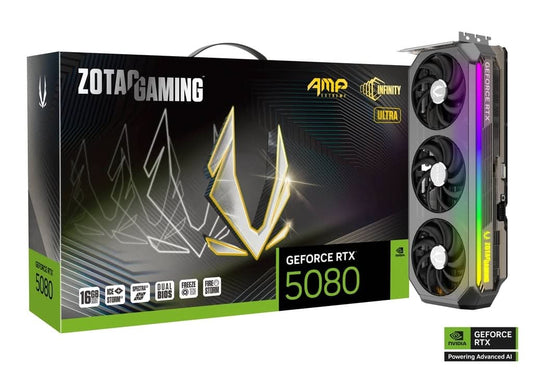 ZOTAC GAMING GeForce 16GB RTX 5080 AMP Extreme INFINITY ULTRA