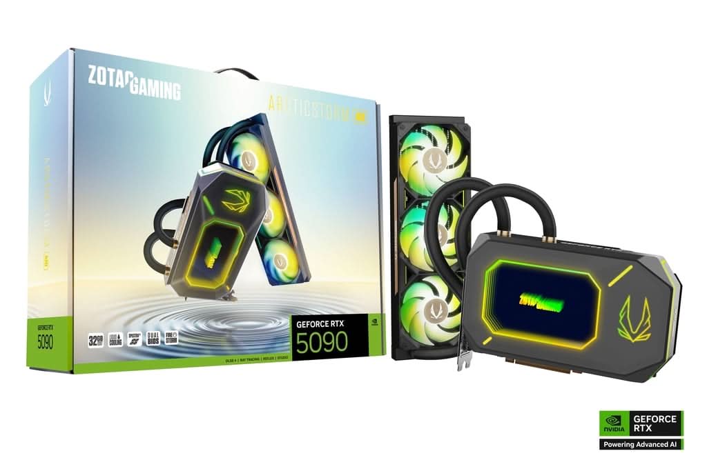 Zotac GeForce RTX 5090 Arcticstorm AIO 32Gb GDDR7 Graphics Card – Mehta ...