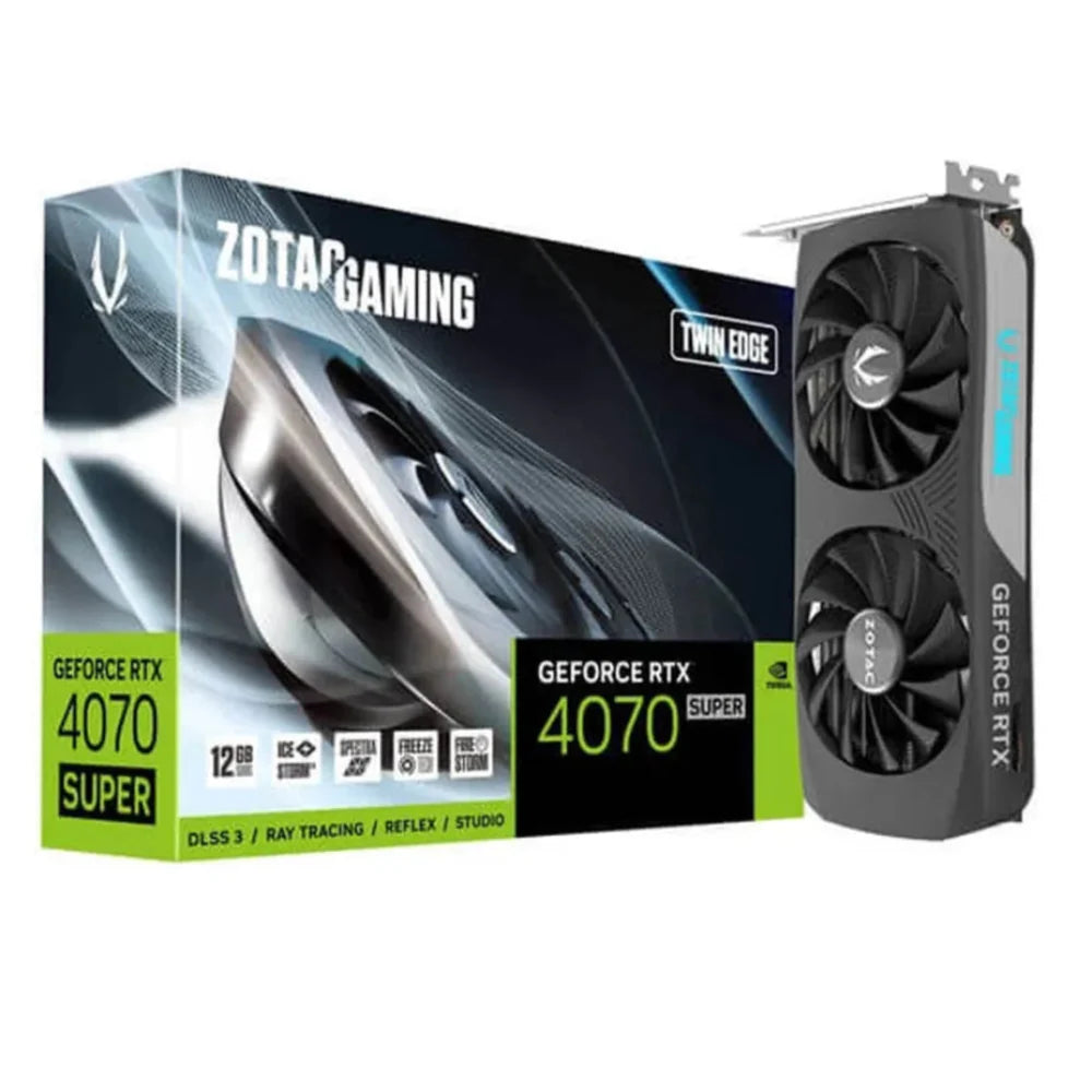 ZOTAC Gaming GeForce RTX 4070 Super Twin Edge 12GB Nvidia Graphic Card